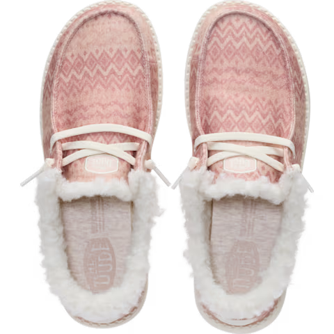 Wendy Stretch Jersey Fair Isle-Whisper Pink/Multi