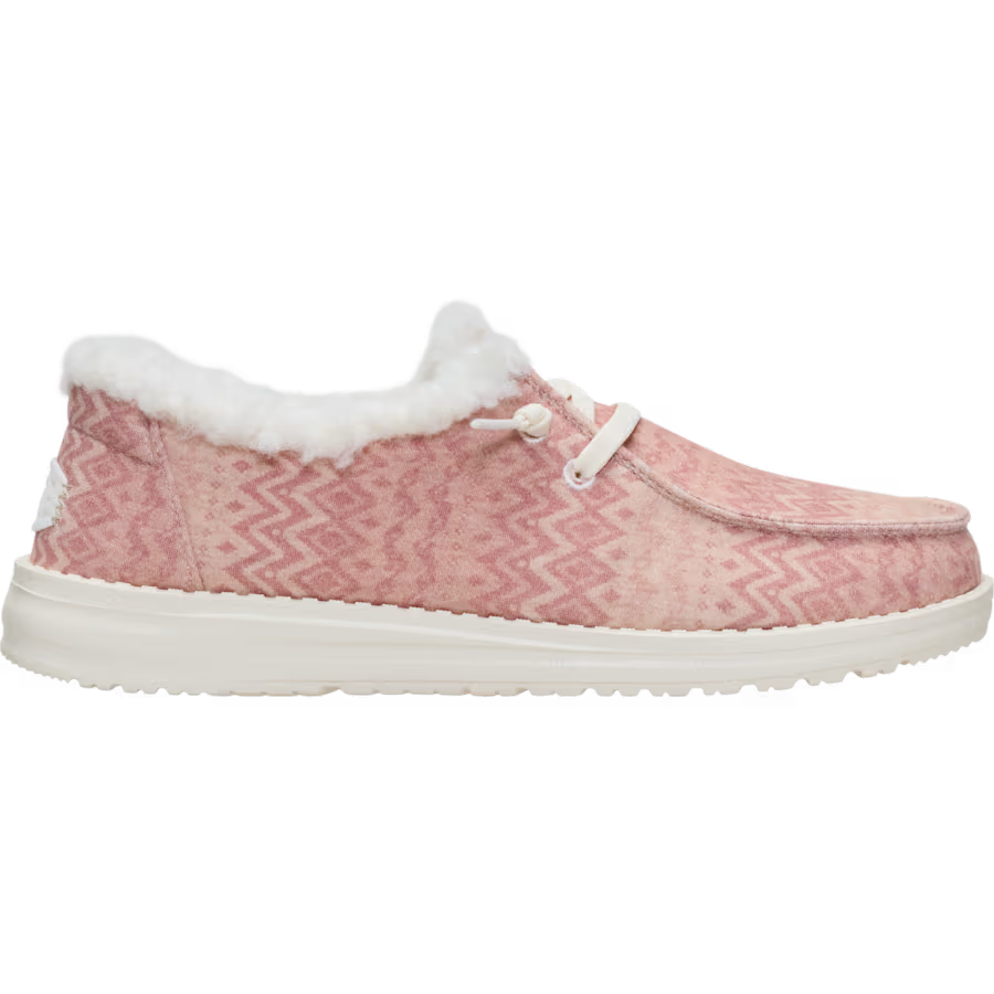 Wendy Stretch Jersey Fair Isle-Whisper Pink/Multi