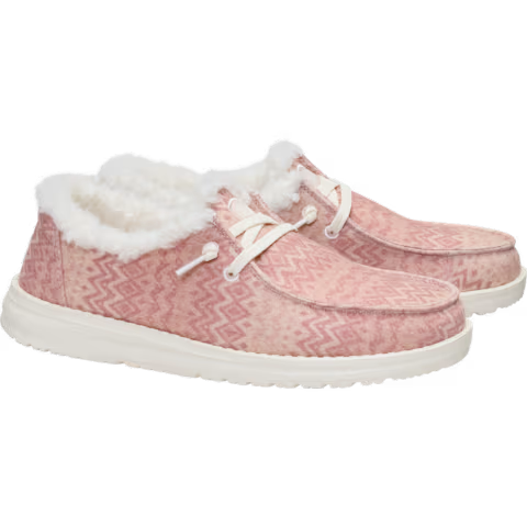 Wendy Stretch Jersey Fair Isle-Whisper Pink/Multi