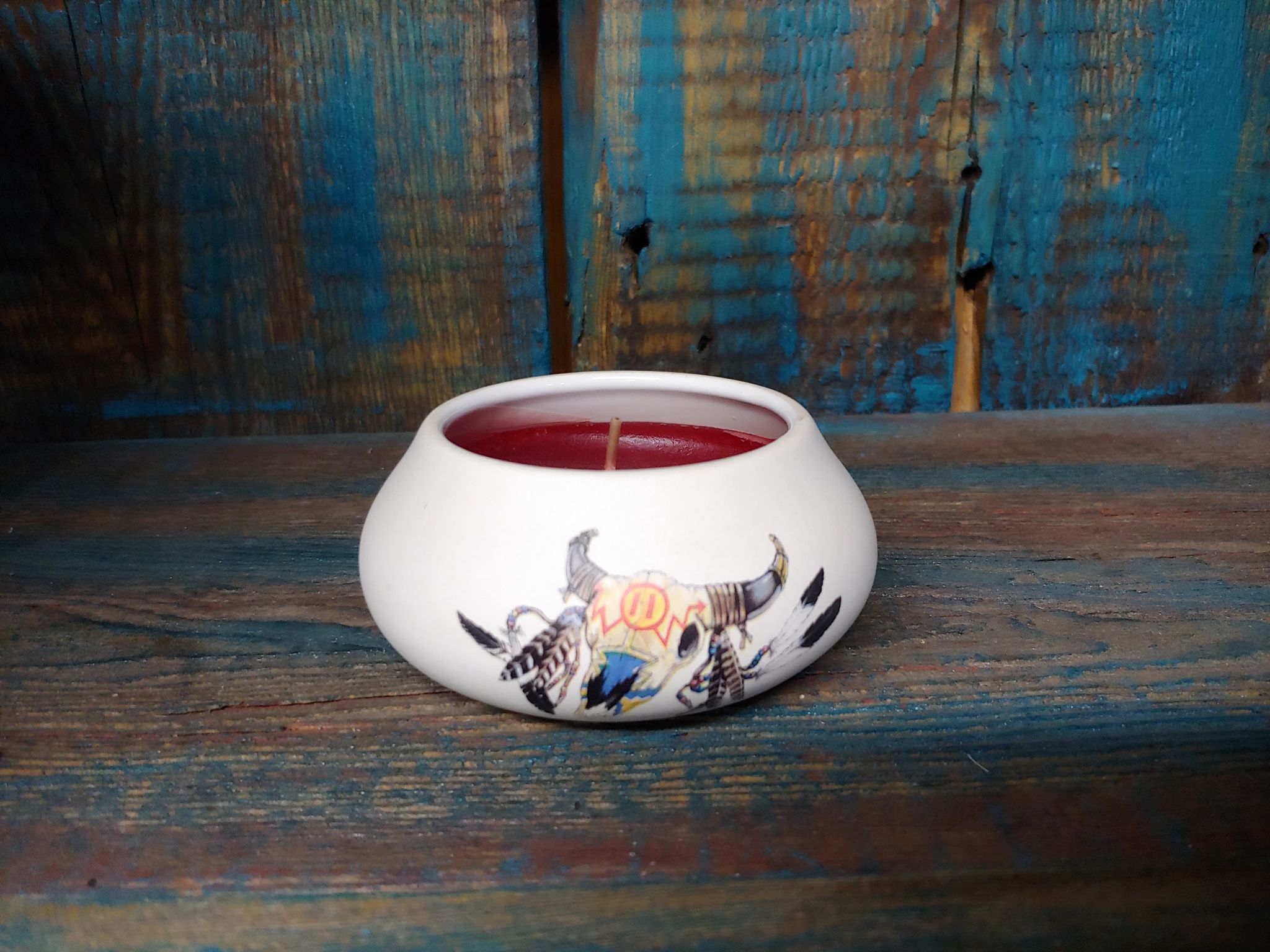 Ceramic Painted Candle