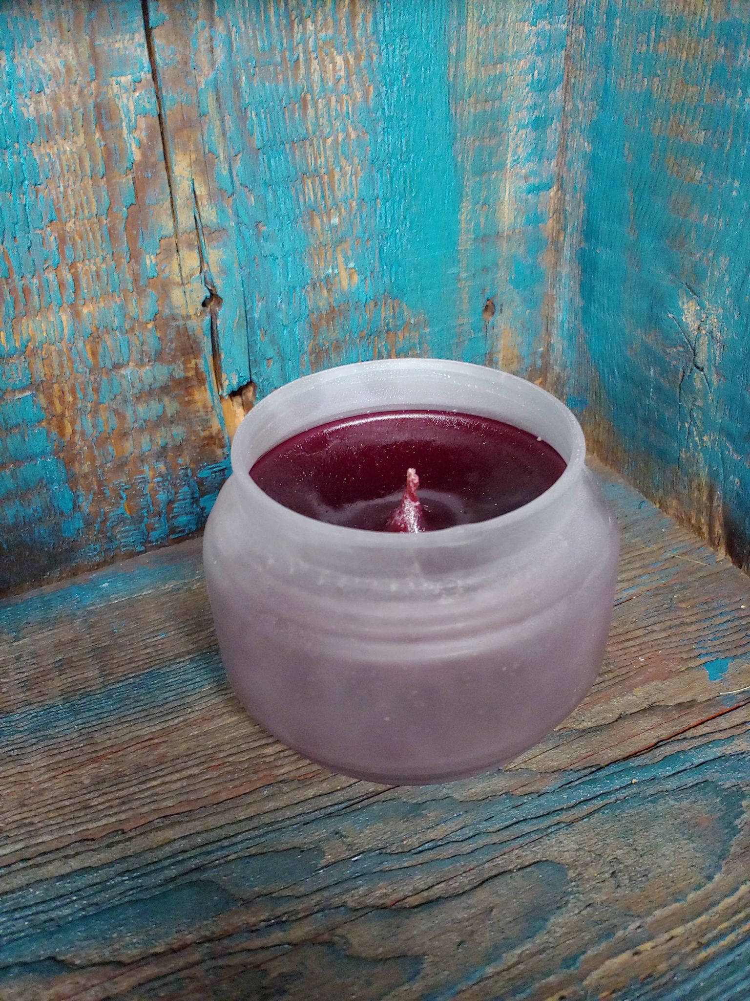 Frosted Glass Scented Candle