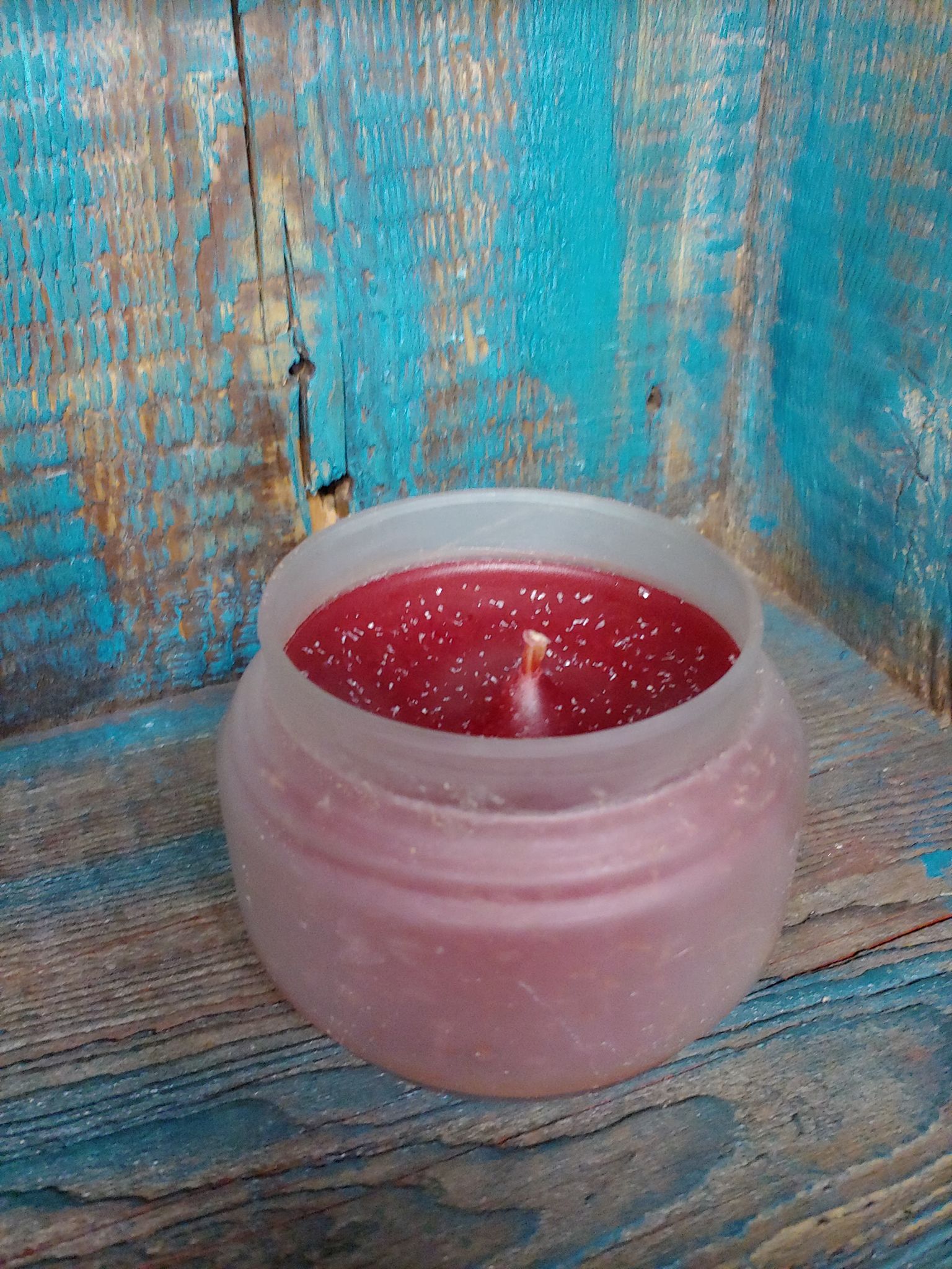 Frosted Glass Scented Candle