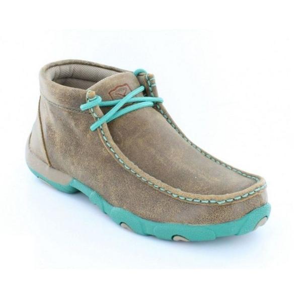 Twisted X Women's Driving Moccasin Bomber/Turquoise - RM Tack & Apparel