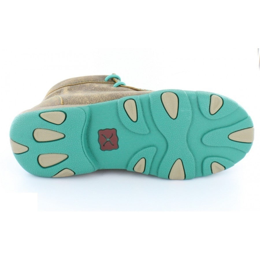 Twisted X Women's Driving Moccasin Bomber/Turquoise - RM Tack & Apparel