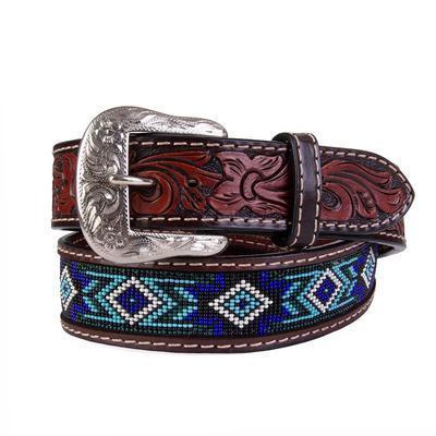 Twisted X Youth Beaded Tooled Belt - RM Tack & Apparel