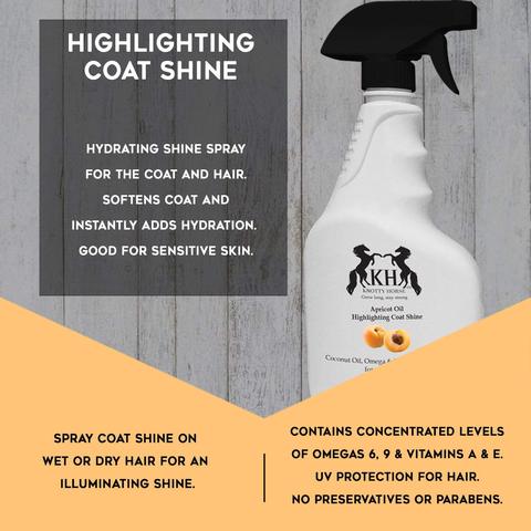 Knotty Horse Apricot Oil Highlighting Coat Shine - RM Tack & Apparel