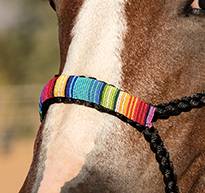 Cowboy Braided Rope Halter-One Size - RM Tack & Apparel