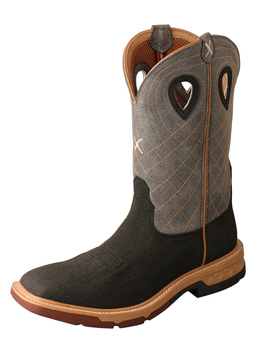 Twisted X Men’s 12″ Alloy Toe Western Work Boot with CellStretch®
