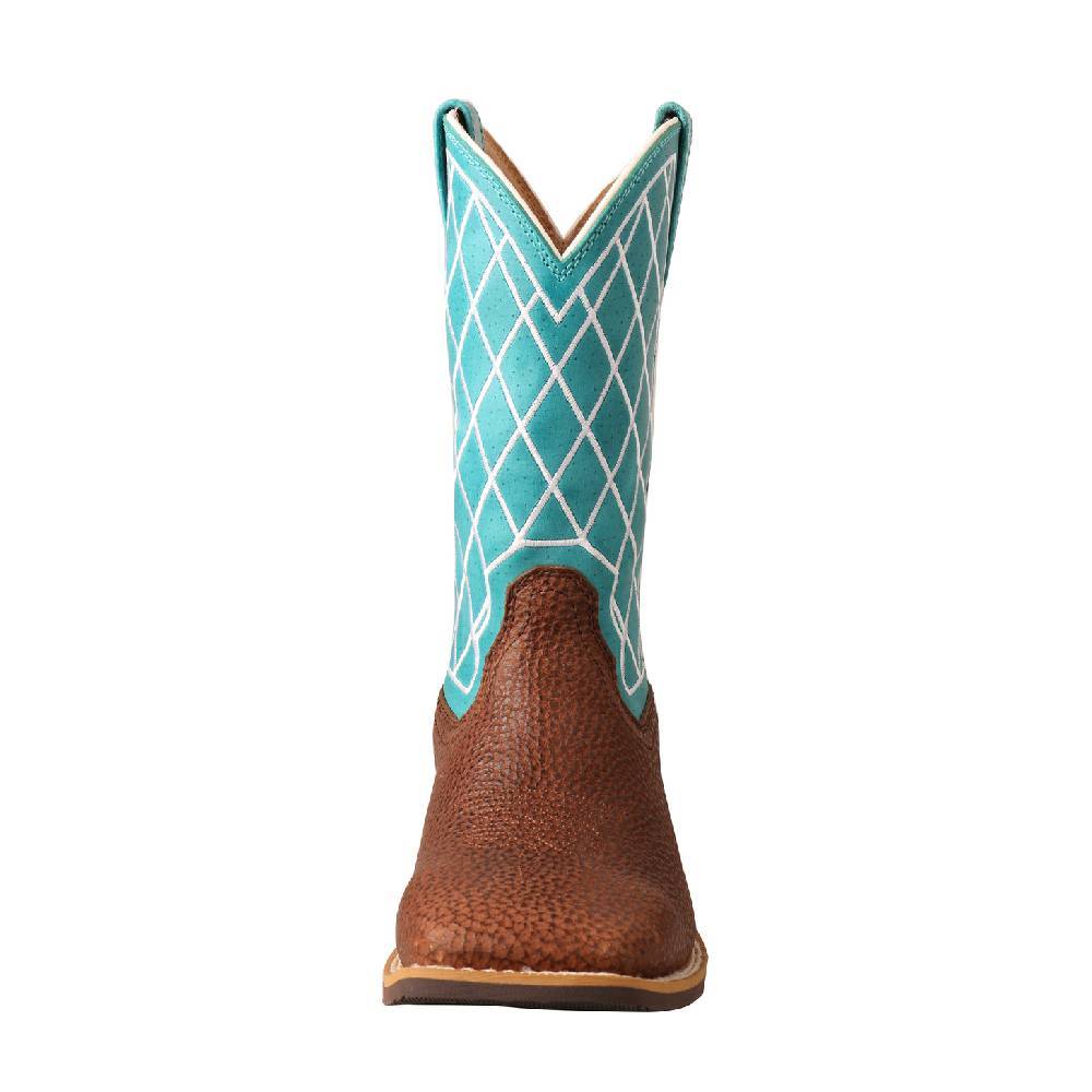 Twisted X Kid's Top Hand Boot and Distressed Saddle and Teal