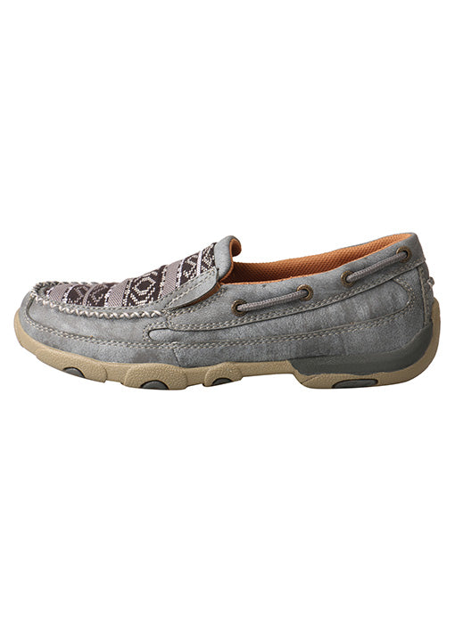 Twisted X Women's Slip-on ECO Grey Driving Mocs - RM Tack & Apparel
