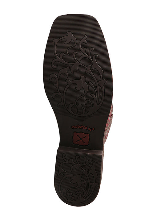 Twisted X Women’s Top Hand Boot – Coffee/Burgundy - RM Tack & Apparel